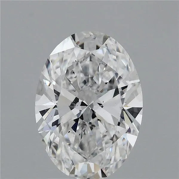 2.50ct Oval Lab Grown Diamond (Colour D, Clarity SI1, IGI Certified)