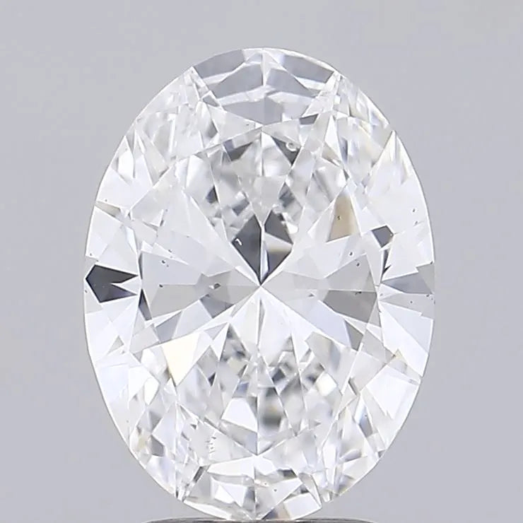 2.50ct Oval Lab Grown Diamond (Colour D, Clarity VS2, IGI Certified)