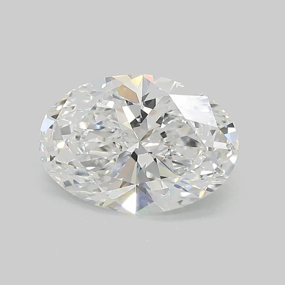 2.50ct Oval Lab Grown Diamond (Colour D, Clarity VVS2, IGI Certified)