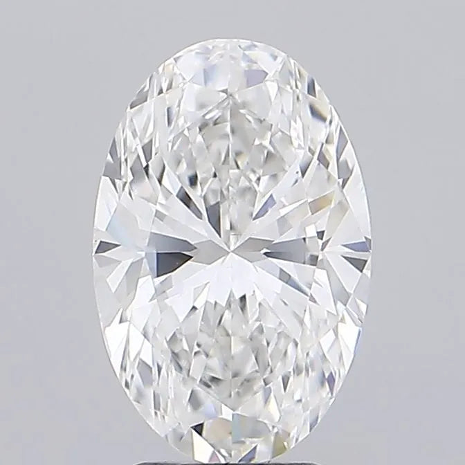 2.50ct Oval Lab Grown Diamond (Colour E, Clarity VS1, IGI Certified)