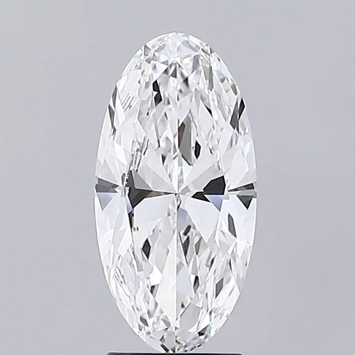 2.50ct Oval Lab Grown Diamond (Colour E, Clarity VVS1, IGI Certified)
