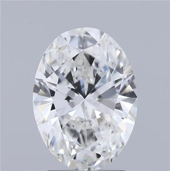 2.50ct Oval Lab Grown Diamond (Colour E, Clarity VVS1, IGI Certified)