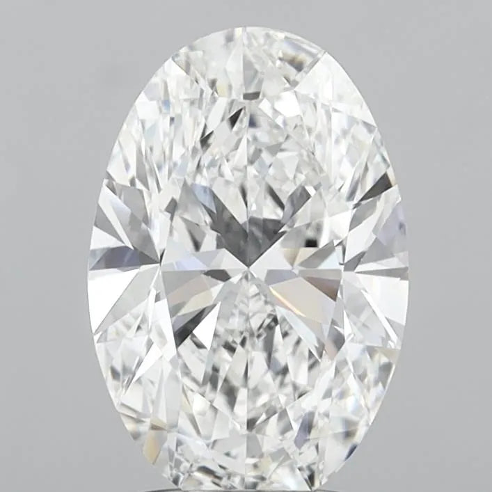2.50ct Oval Lab Grown Diamond (Colour E, Clarity VVS2, IGI Certified)