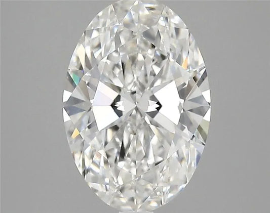 2.50ct Oval Lab Grown Diamond (Colour F, Clarity VVS2, IGI Certified)