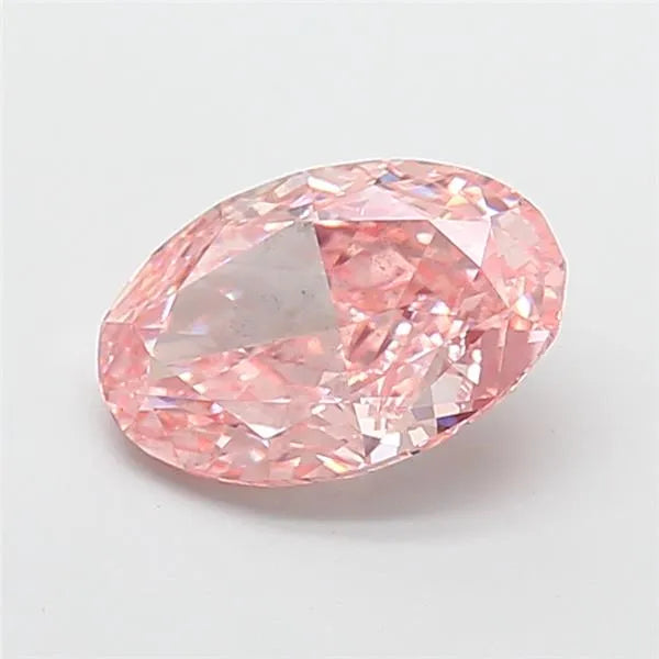 2.50ct Oval Lab Grown Diamond (Colour Fancy Vivid Pink, Clarity SI1, IGI Certified)
