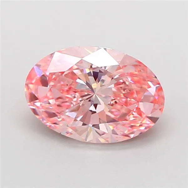 2.50ct Oval Lab Grown Diamond (Colour Fancy Vivid Pink, Clarity VS2, IGI Certified)