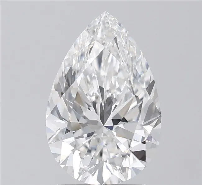 2.50ct Pear Lab Grown Diamond (Colour E, Clarity VVS2, IGI Certified)