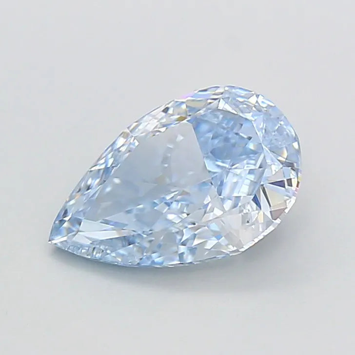 2.50ct Pear Lab Grown Diamond (Colour Fancy Intense Blue, Clarity VS1, IGI Certified)