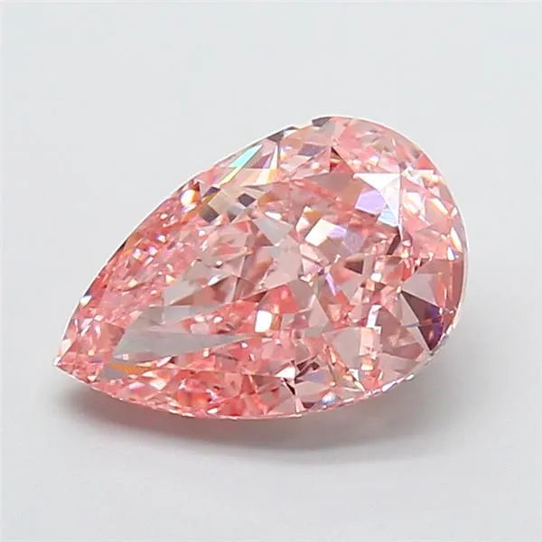 2.50ct Pear Lab Grown Diamond (Colour Fancy Vivid Pink, Clarity VVS2, IGI Certified)