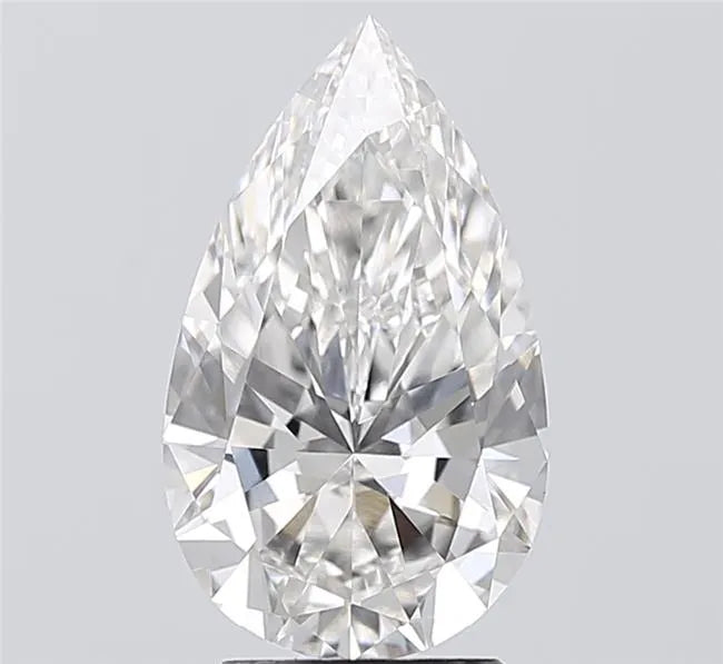 2.50ct Pear Lab Grown Diamond (Colour G, Clarity VVS2, IGI Certified)