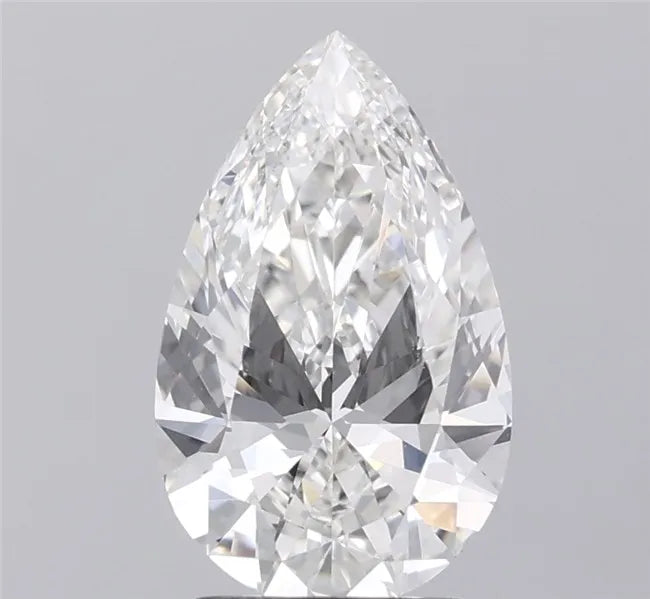 2.50ct Pear Lab Grown Diamond (Colour G, Clarity VVS2, IGI Certified)