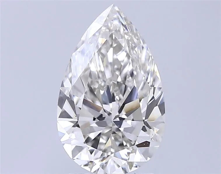 2.50ct Pear Lab Grown Diamond (Colour H, Clarity VVS2, IGI Certified)