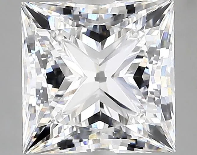 2.50ct Princess Lab Grown Diamond (Colour E, Clarity VVS2, Cut EX, GIA Certified)