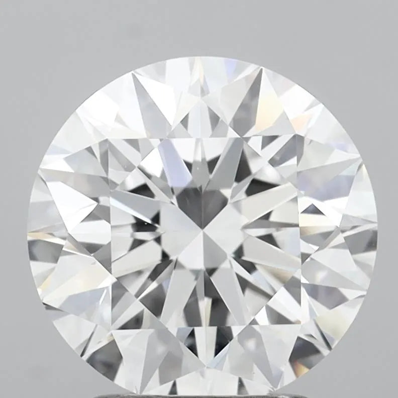 2.50ct Round Lab Grown Diamond (Colour D, Clarity VVS1, Cut EX, IGI Certified)