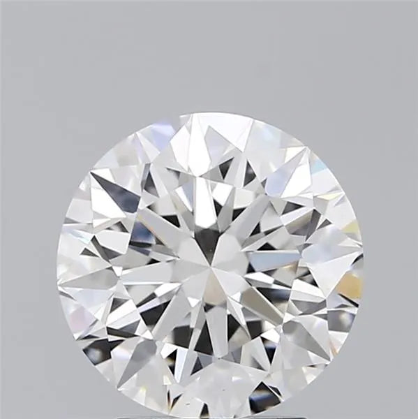 2.50ct Round Lab Grown Diamond (Colour F, Clarity VVS2, Cut EX, IGI Certified)