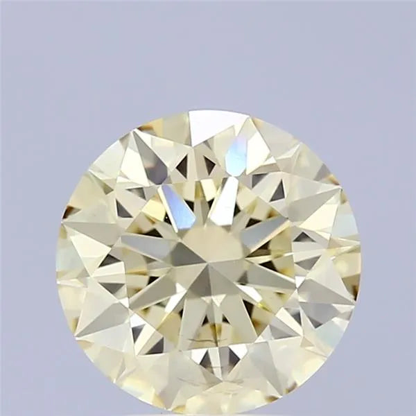 2.50ct Round Lab Grown Diamond (Colour Fancy Light Yellow, Clarity VS2, Cut ID, IGI Certified)