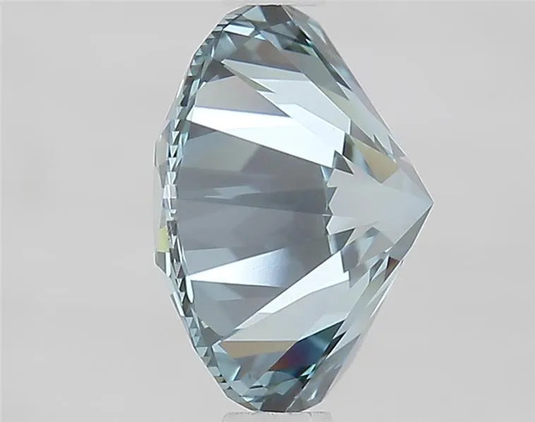 2.50ct Round Lab Grown Diamond (Colour Fancy Vivid Blue, Clarity VVS2, Cut ID, IGI Certified)