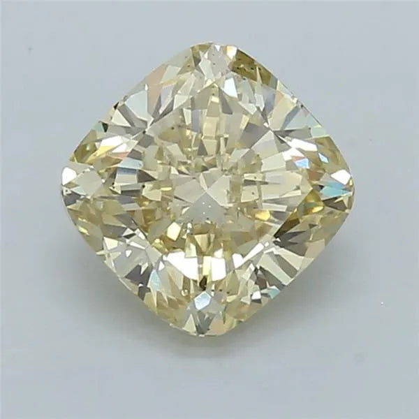 2.51ct Cushion brilliant Lab Grown Diamond (Colour Fancy Intense Yellow, Clarity SI1, IGI Certified)