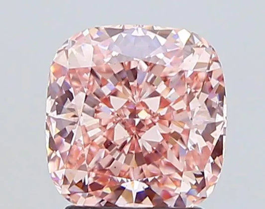 2.51ct Cushion modified Lab Grown Diamond (Colour Fancy Intense Pink, Clarity VS1, IGI Certified)