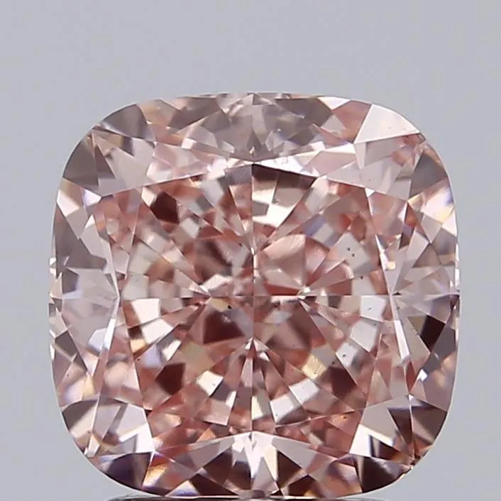 2.51ct Cushion modified Lab Grown Diamond (Colour Fancy Intense Pink, Clarity VS2, IGI Certified)