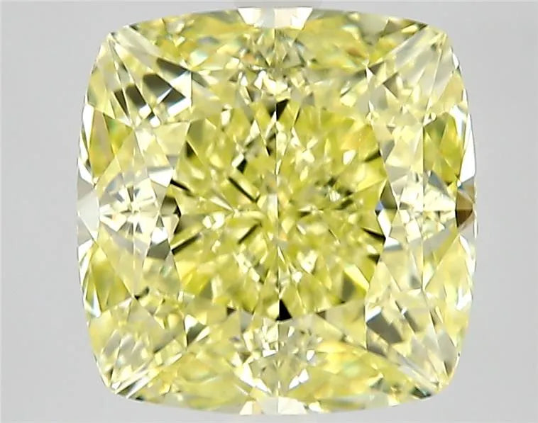 2.51ct Cushion modified Natural Diamond (Colour Fancy None Yellow, Clarity VVS1, Cut EX, GIA Certified)