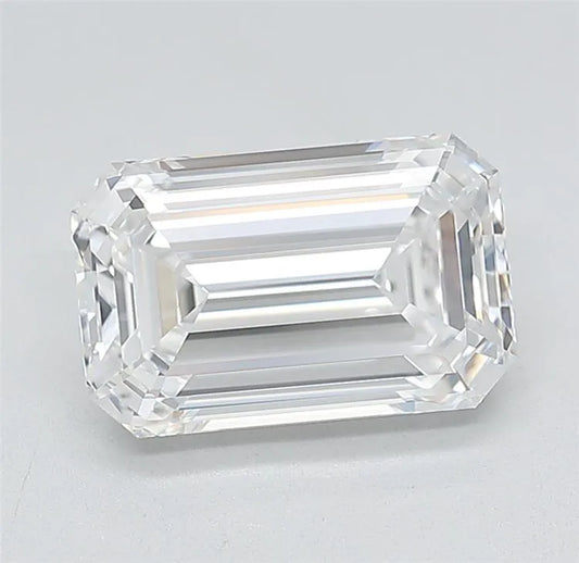 2.51ct Emerald Lab Grown Diamond (Colour D, Clarity IF, Cut EX, IGI Certified)
