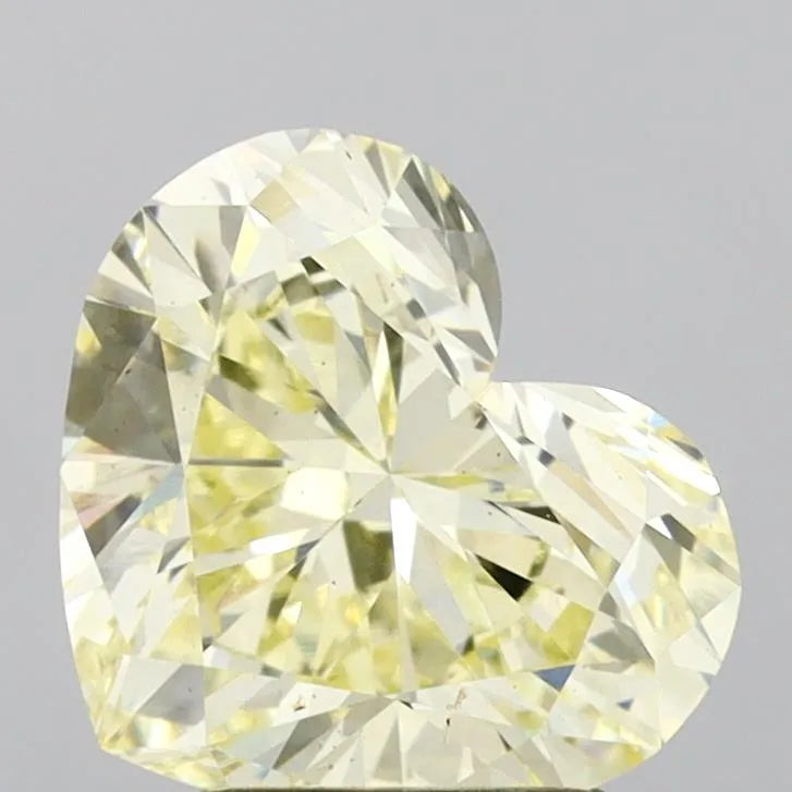 2.51ct Heart Lab Grown Diamond (Colour Fancy Light Yellow, Clarity VS2, IGI Certified)