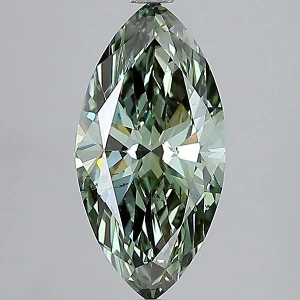 2.51ct Marquise Lab Grown Diamond (Colour Fancy Vivid Green, Clarity VS2, IGI Certified)