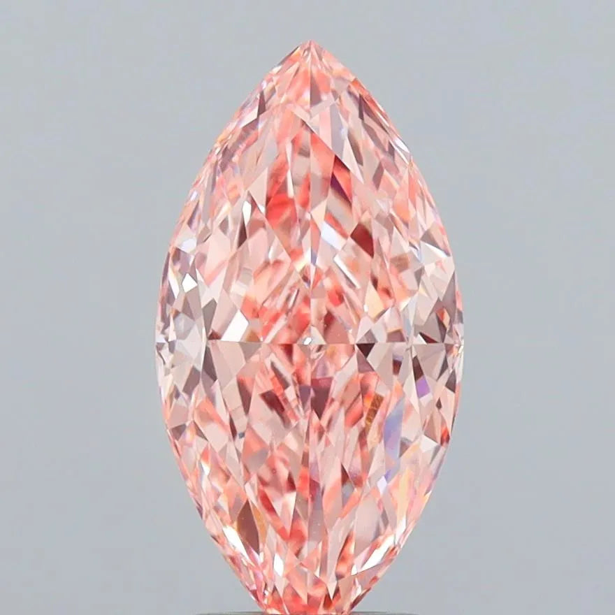 2.51ct Marquise Lab Grown Diamond (Colour Fancy Vivid Pink, Clarity VVS2, IGI Certified)