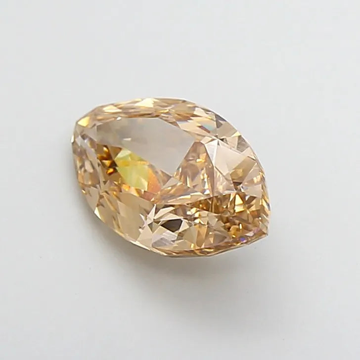 2.51ct Marquise Lab Grown Diamond (Colour Fancy Yellowish Brown, Clarity VVS2, IGI Certified)