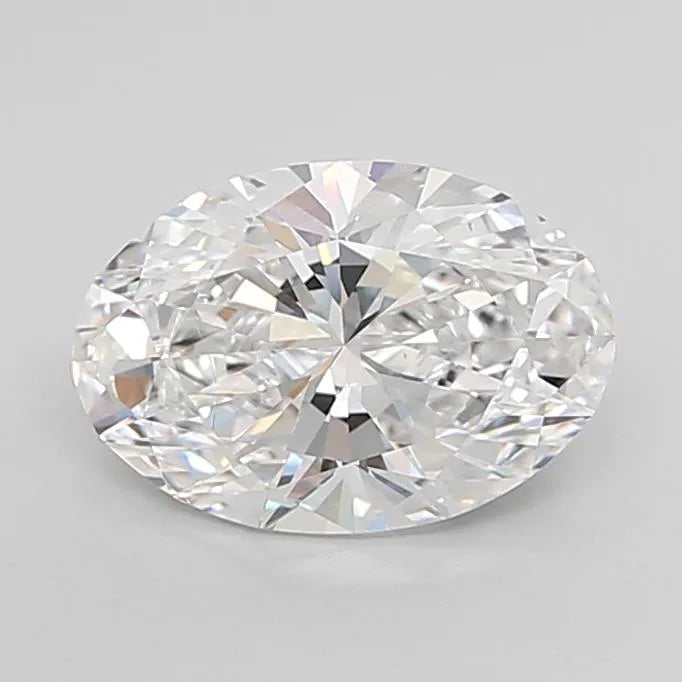 2.51ct Oval Lab Grown Diamond (Colour D, Clarity IF, Cut EX, IGI Certified)