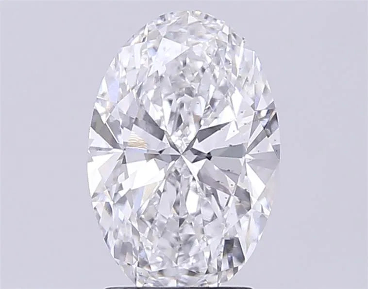2.51ct Oval Lab Grown Diamond (Colour D, Clarity SI1, IGI Certified)