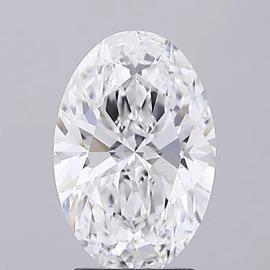 2.51ct Oval Lab Grown Diamond (Colour D, Clarity VVS1, IGI Certified)