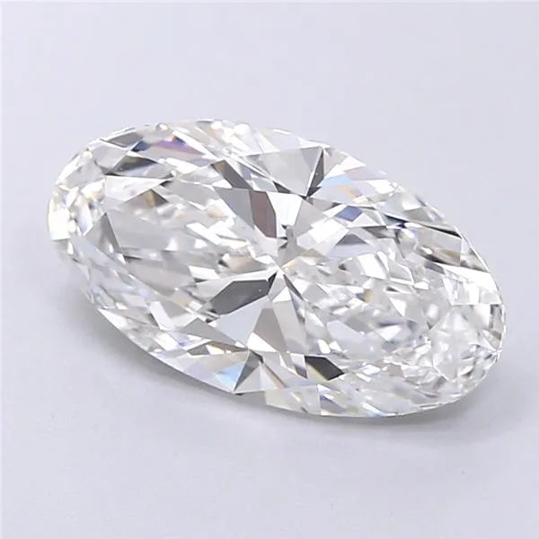 2.51ct Oval Lab Grown Diamond (Colour E, Clarity IF, IGI Certified)