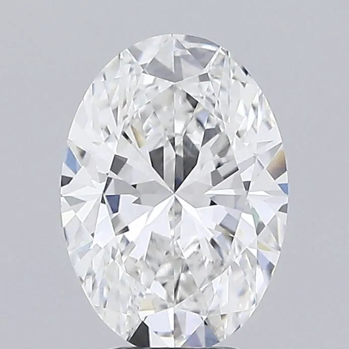 2.51ct Oval Lab Grown Diamond (Colour F, Clarity VVS2, IGI Certified)