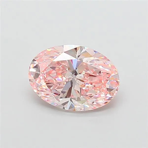 2.51ct Oval Lab Grown Diamond (Colour Fancy Intense Pink, Clarity VS1, IGI Certified)