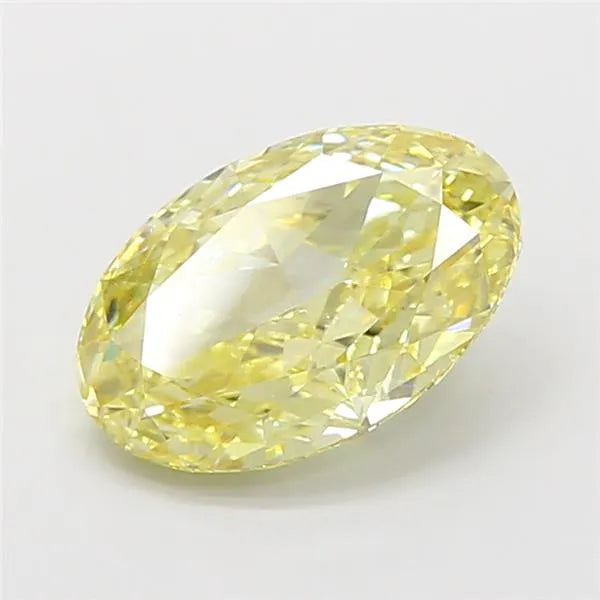 2.51ct Oval Lab Grown Diamond (Colour Fancy Yellow, Clarity VS1, IGI Certified)