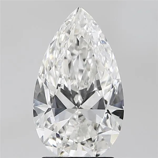 2.51ct Pear Lab Grown Diamond (Colour F, Clarity VVS2, IGI Certified)