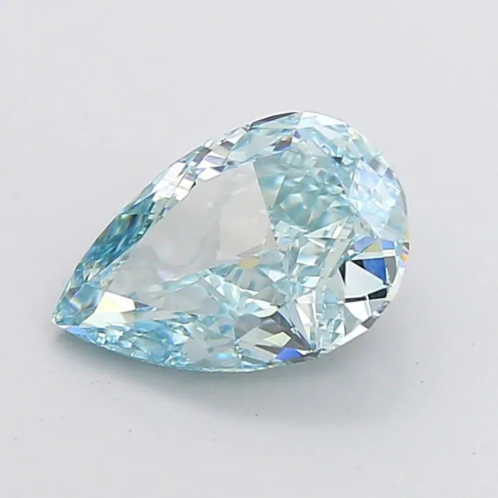 2.51ct Pear Lab Grown Diamond (Colour Fancy Intense Blue, Clarity VVS2, IGI Certified)