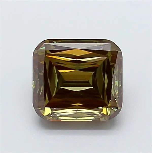 2.51ct Radiant Lab Grown Diamond (Colour Fancy Deep Green, Clarity VS1, IGI Certified)