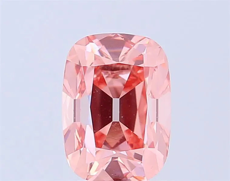 2.52ct Cushion Lab Grown Diamond (Colour Fancy Vivid Pink, Clarity VVS2, IGI Certified)