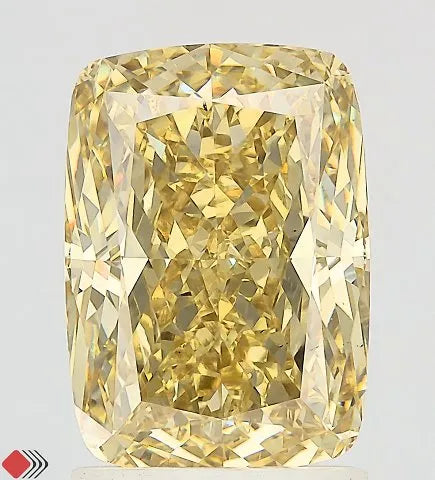 2.52ct Cushion modified Lab Grown Diamond (Colour Fancy Intense Yellow, Clarity VS2, IGI Certified)