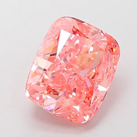 2.52ct Cushion modified Lab Grown Diamond (Colour Fancy Vivid Pink, Clarity VS1, IGI Certified)