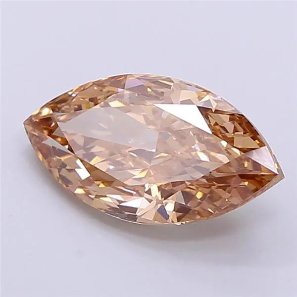 2.52ct Marquise Lab Grown Diamond (Colour Fancy Brown, Clarity VS1, IGI Certified)