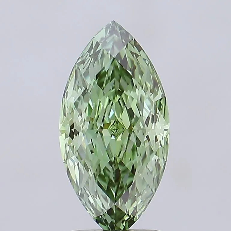 2.52ct Marquise Lab Grown Diamond (Colour Fancy Vivid Green, Clarity VVS2, IGI Certified)