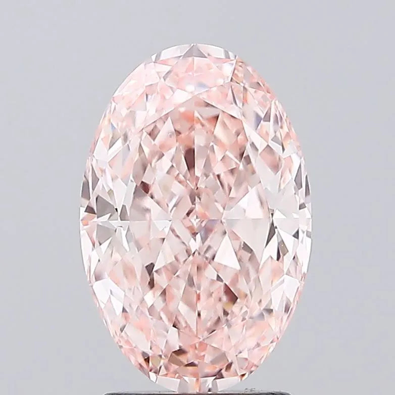 2.52ct Oval Lab Grown Diamond (Colour Fancy Intense Pink, Clarity VVS2, IGI Certified)