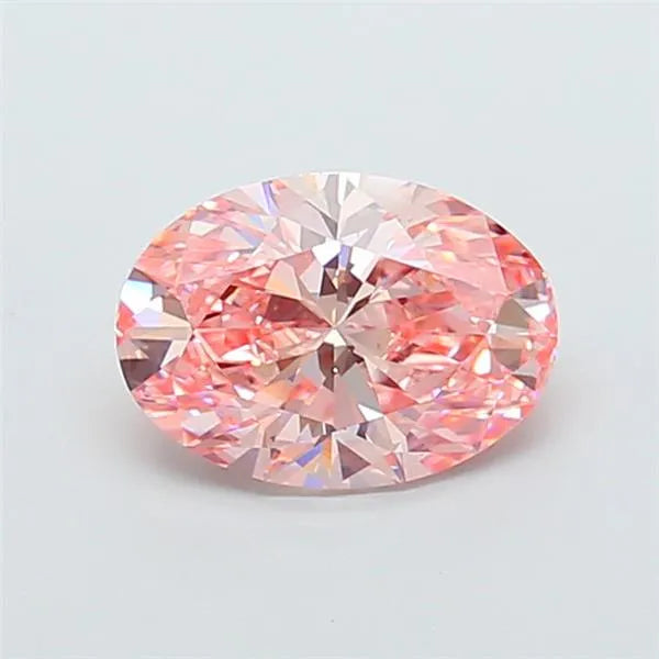 2.52ct Oval Lab Grown Diamond (Colour Fancy Vivid Pink, Clarity VS1, IGI Certified)