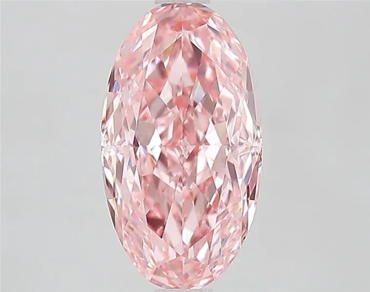 2.52ct Oval Lab Grown Diamond (Colour Fancy Vivid Pink, Clarity VVS1, IGI Certified)