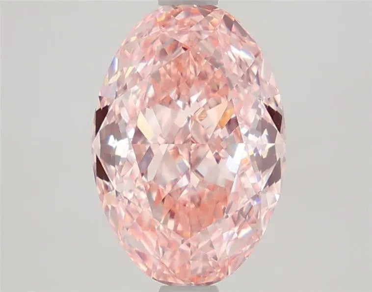 2.52ct Oval Lab Grown Diamond (Colour Fancy Vivid Pink, Clarity VVS2, IGI Certified)