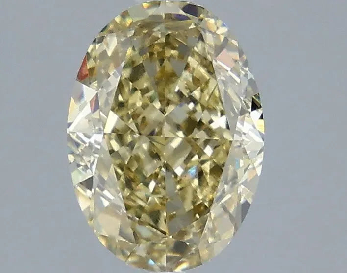 2.52ct Oval Lab Grown Diamond (Colour Fancy Yellow, Clarity VS1, IGI Certified)